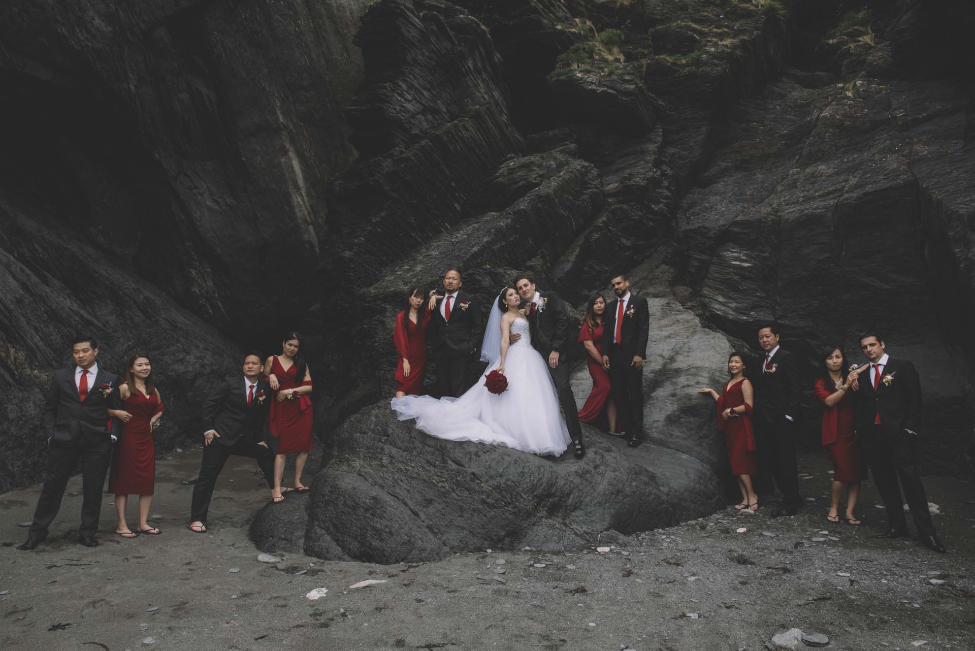 tunnels beaches wedding photography