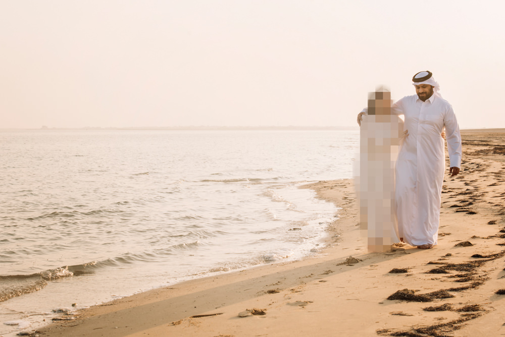 Qatar engagement shoot destination wedding 