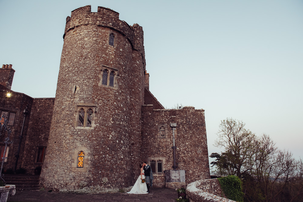 Lympne castle wedding photography