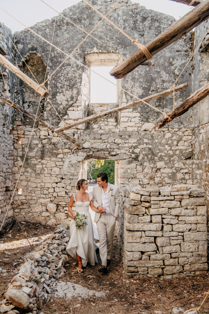 Greece wedding with lake Como wedding vibes